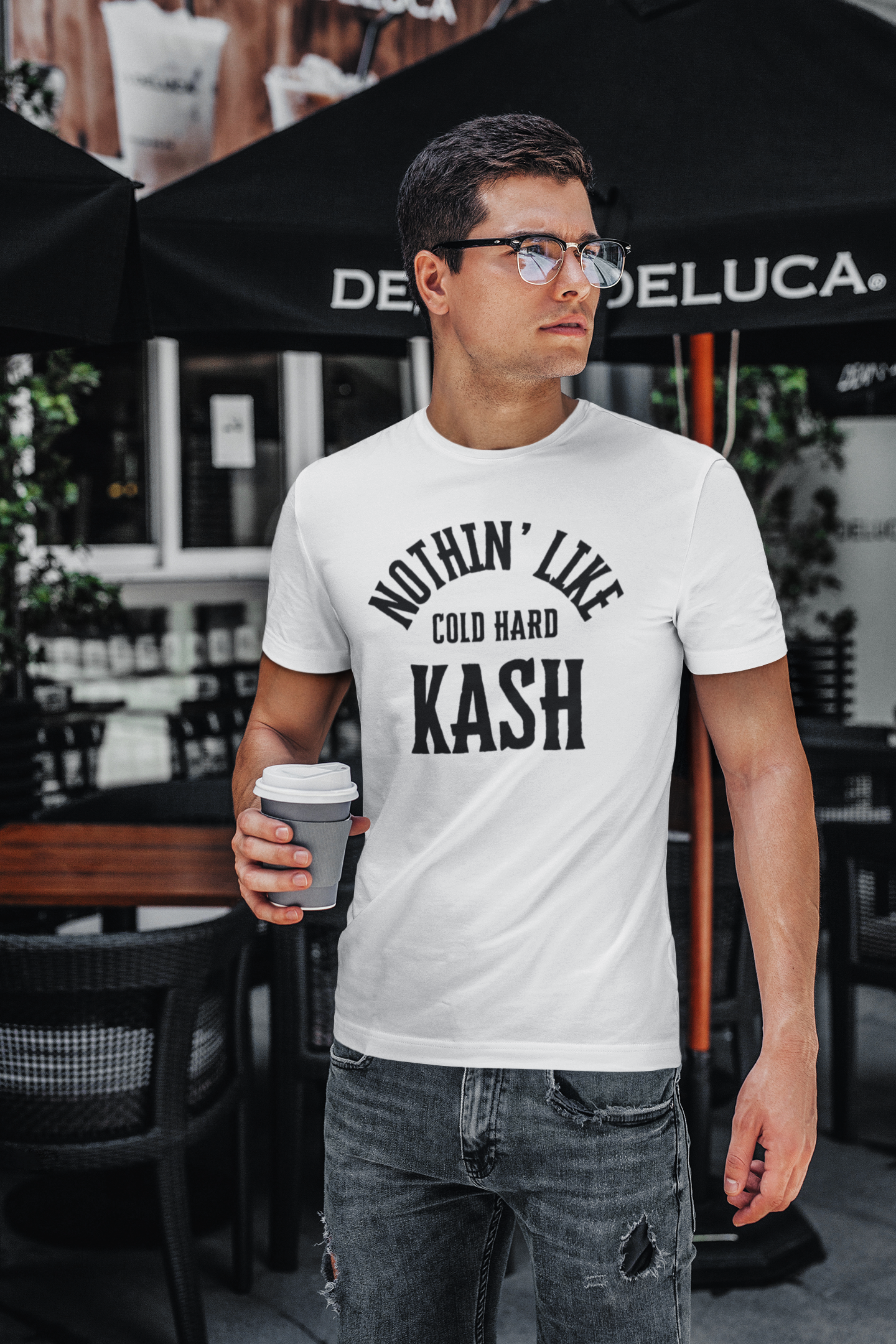 'Nothin' Like Cold Hard Kash' Design - Softstyle T-Shirt